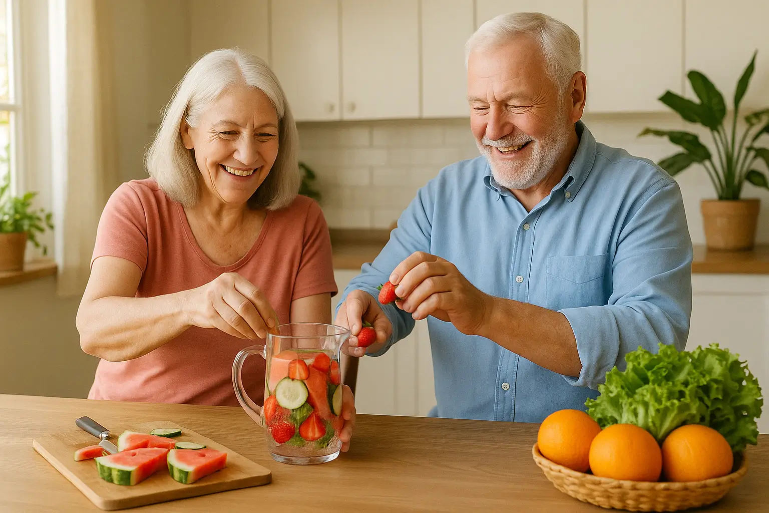 Healthy senior hydration