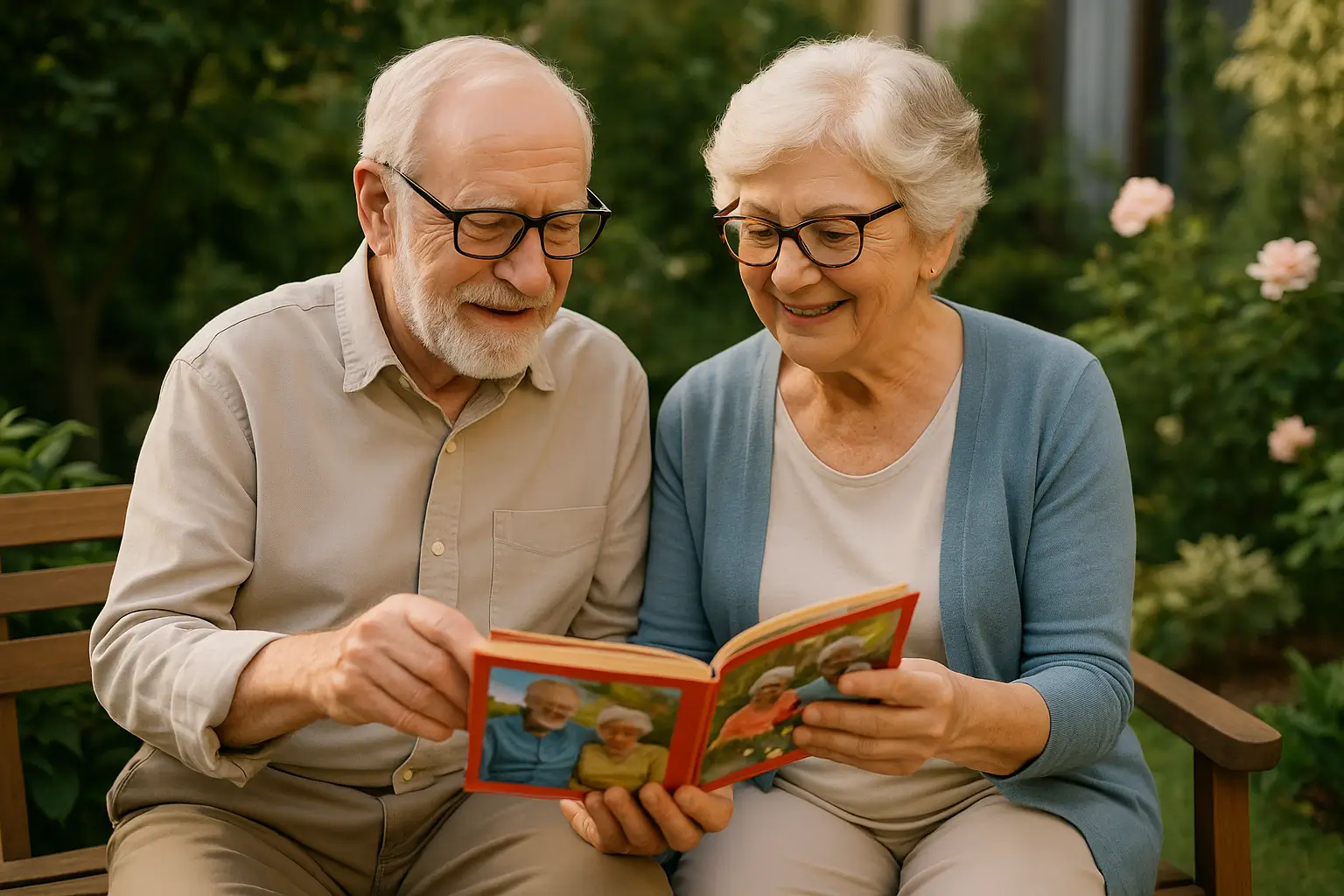 Senior memory garden album