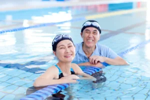 Vip elderly swimming for seniors