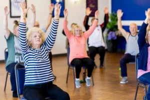 Vip elderly seated strength training seniors